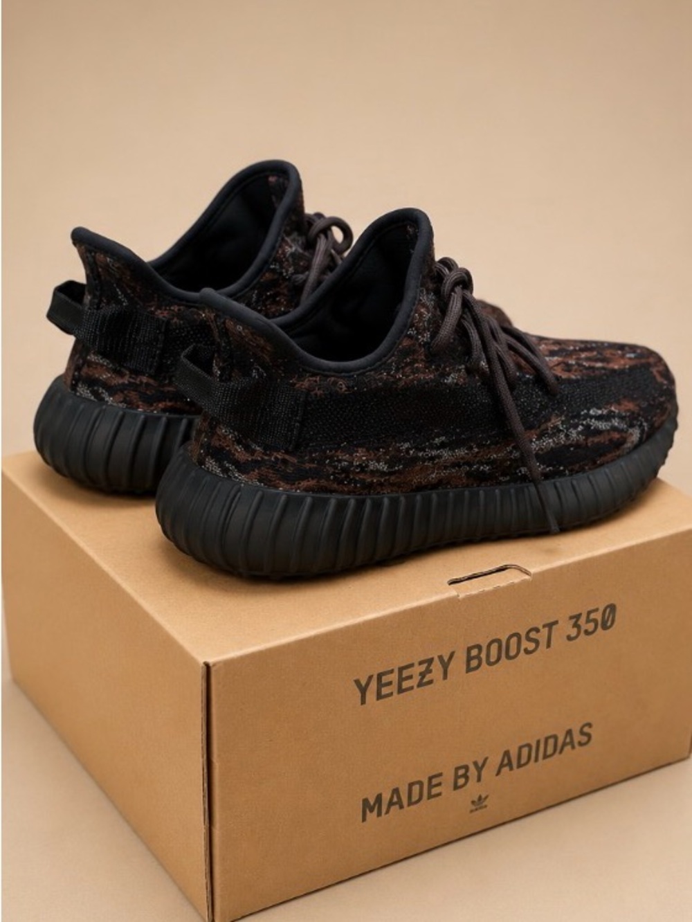 adidas Yeezy Boost 350 V2 - Black & Brown Knit Upper